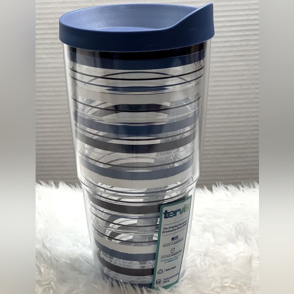 Tervis Insulated Tumbler 20oz - Lapis Leopard Print Stainless Steel Cup - View #10